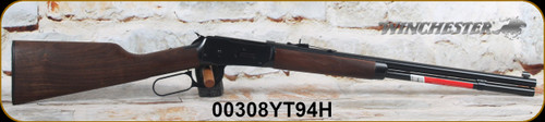 Winchester - 30-30Win - Model 1894 Short Rifle - Lever Action - Upgraded Walnut Stock w/authentic straight-grip/Blued Finish, 20"Barrel, Mfg# 534174114, S/N 00308YT94H