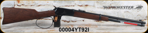 Winchester - 44-40Win - Model 1892 Large Loop Carbine - large loop lever action - Upgraded Satin finish Walnut Stock Grade I/Blued Finish, 20"Barrel, Saddle ring, Marble Arms front, Adjustable rear sight, Mfg# 534190140, S/N 00004YT92I