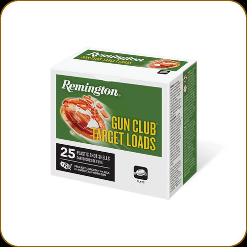Remington - 12 Ga 2.75" - 1 1/8oz - Shot 7.5 - Gun Club - Target Loads - 25ct - 20244/CG12L7