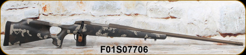 Antler Arms - 300PRC - Mountain - Prophet River Exclusive - Tri-Color Carbon Tan/Brown Sponge Pattern Carbon Fiber Thumbhole Stock/SS Action/Burnt Bronze Cerakote, 24"Threaded Barrel, 1:10"Twist, M42 Radial Muzzle Brake - S/N  F01S07706