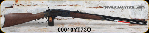 Winchester - 44-40Win - Model 1873 Sporter CH - Grade III Walnut Straight-Grip/Case Hardened Receiver/Blued, 24" Octagon Barrel/Full Length Mag Tube, Gold Bead Front/Semi-Buckhorn Rear sights, 13rd capacity, Mfg# 534217140, S/N 00010YT73O