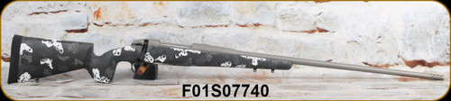 Antler Arms - 7mmRemMag - Mountain - Prophet River Exclusive - Tri-Color Grey/White Sponge Pattern Carbon Fiber LR Stock/SS Action/Titanium Cerakote, 26"Threaded Barrel, 1:8.5"Twist, M42 Radial Muzzle Brake - S/N F01S07740