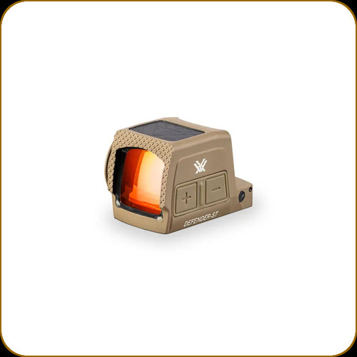 Vortex - Defender-ST - Enclosed Solar Micro Red Dot - Multi Reticle - Tan - DFST-MRD3-E-T