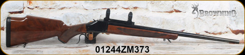 Consign - Browning - 243Win - B78 - Grade AA Gloss Finish Walnut Monte Carlo Stock/Blued, 24"Barrel, c/w Browning Talley rings & Base
