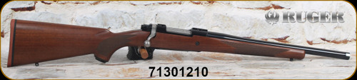 Ruger - 358Win - M77 Hawkeye Hunter - Select American Walnut/Satin Blued, 16.6"Threaded(11/16"-24)Barrel, LC6 trigger, Mfg# 67103, S/N 713-01210