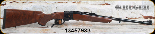 Ruger - 375Ruger - No.1 America's 250th Anniversary Edition - High-Grade American Walnut Stock/Polished Blued, 22"Barrel, Gold Bead Front Sight, Adjustable Rear Sight, Mfg# 21364, S/N 13457983