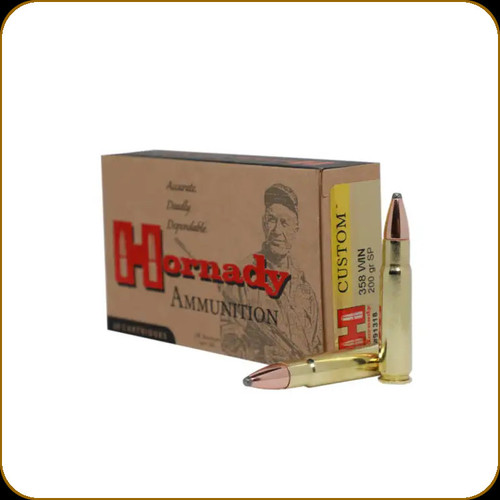Hornady - 358 Win - 200 Gr -  Custom - SP InterLock - 20ct - 91318