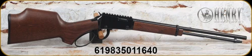 Henry - 22S/L/LR - H1 Bandit Rifle - Lever Action - Checkered Walnut Monte Carlo Pistol Grip Stock/Blued Finish, 18.5"Threaded(1/2×28)Barrel, Integrated Picatinny Rail, Mfg# H001PGC-22 - STOCK IMAGE
