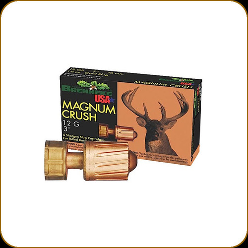 Brenneke - Magnum Crush - 12 Ga 3" - 1 1/2oz - Slug - 5ct - SL-123CMR