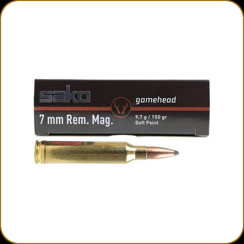 Sako - 7mm Rem Mag - 150 Gr - Gamehead - Soft Point - 20ct - 128B