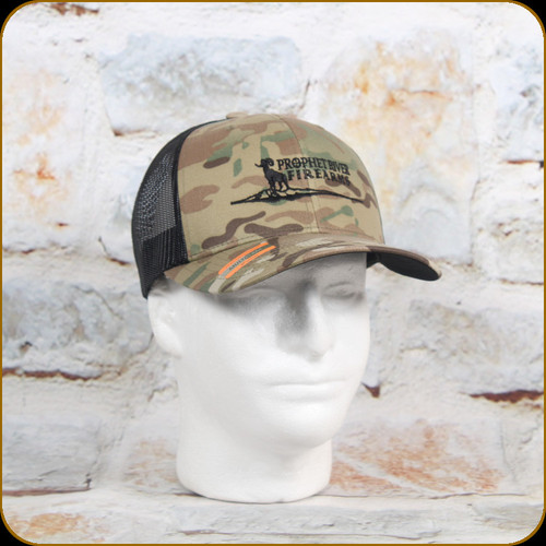 Prophet River - Logo Trucker Hat - Multicam Green w/Black Mesh - Black Logo