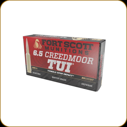Fort Scott Munitions - 6.5 Creedmoor - 130 Gr - TUI - 20ct - 6.5CM-130-SCV2