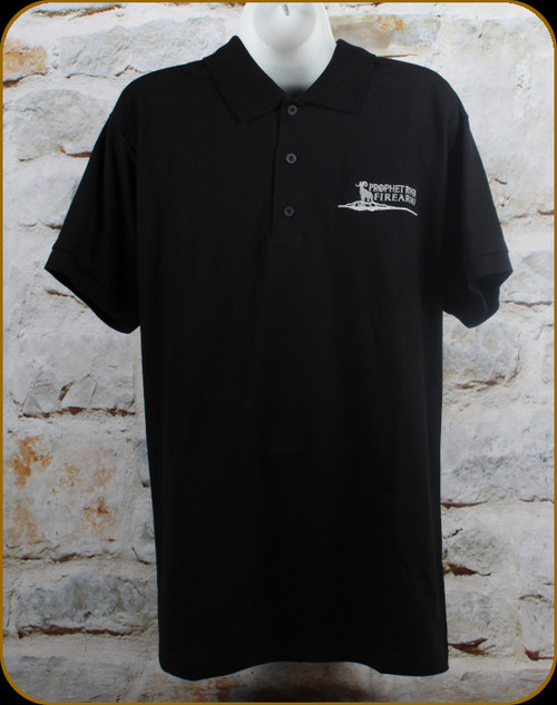 Prophet River - Men's Embroidered Polo - Black - X-Large