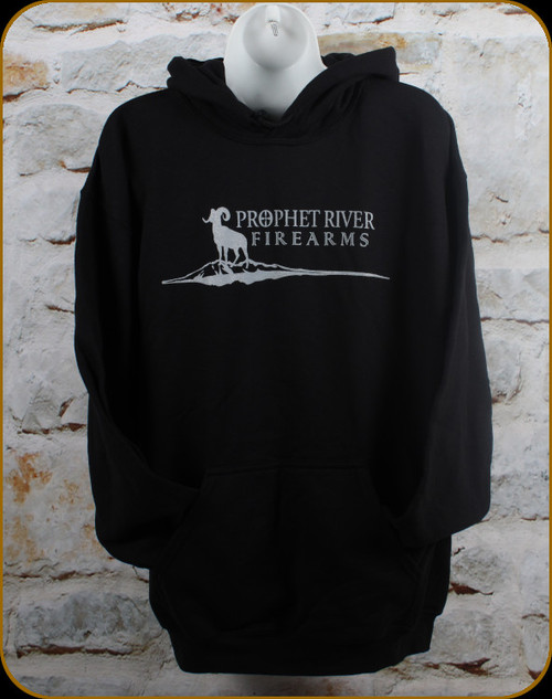 Prophet River - Silkscreened Hoodie - Black - Medium