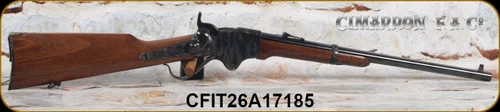Cimarron - 45LC - Model 1865 Spencer Repeating Carbine - Lever Action Rifle - Walnut Stock/Case Hardened Frame/Blued, 20"Round Barrel, 7 Round butt stock Magazine, Mfg# AS530, S/N CFIT26A17185