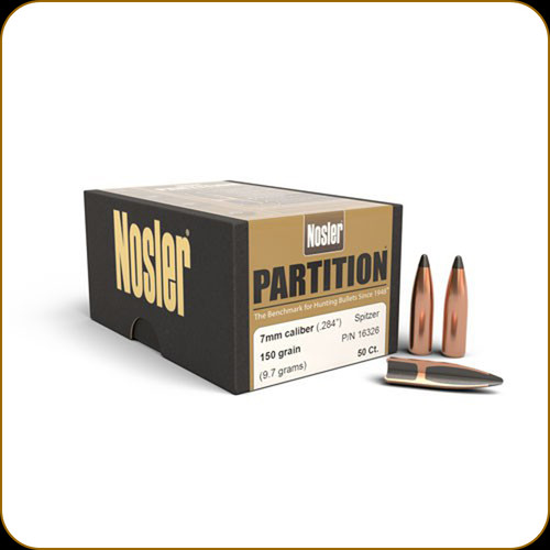 Nosler - 7mm - 150 Gr - Partition - Spitzer - 50ct - 16326