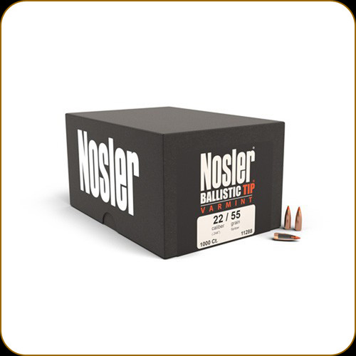 Nosler - 22 Cal - 55 Gr - Ballistic Tip Varmint - Spitzer - 1000ct - 11288