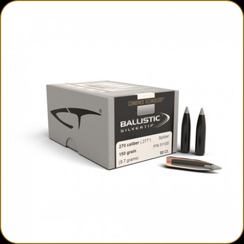 Nosler - 270 Cal - 150 Gr - Ballistic Silvertip - Spitzer - 50ct - 51100