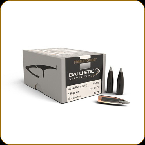 Nosler - 30 Cal - 150 Gr - Ballistic Silvertip - Spitzer - 50ct - 51150