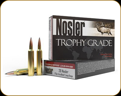 Nosler - 28 Nosler - 175 Gr - Trophy Grade - Accubond Long Range - 20ct - 60155 Nosler - 28 Nosler - 175 Gr - Trophy Grade - Accubond Long Range - 20ct - 60155