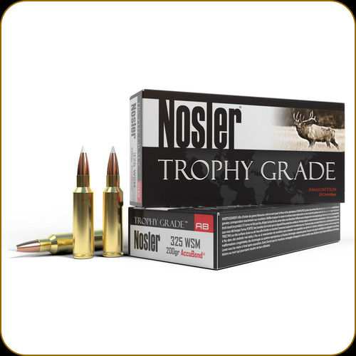 Nosler - 325 WSM - 200 Gr - Trophy Grade - Accubond - 20ct - 60077 — Prophet River