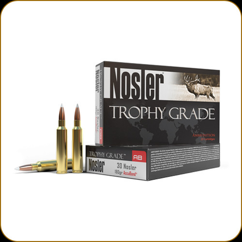 Nosler - 30 Nosler - 180 Gr - Trophy Grade - Accubond - 20ct - 60117