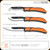 Outdoor Edge - RazorBone - Folding Replaceable Blade Hunting Knife - Multi Blade Lengths - 420J2 -  Gray Nonslip TPR Handles - RBY-10C