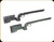KRG-Ops - Echo Rifle Chassis For Tikka T3/T3X - Long and Short Action (Factory Magazines Only) - Carbon Forest Green - ECO-T3X-GRN