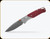 Benchmade - Bugout - 3.235" Blade - CPM-S90V - Ash Grey/ Redstone Aluminum/Richlite Handle - 535-09