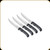 Outdoor Edge - Wildgame Steak Knives - Black - 4pc Set - STK-4C