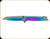 Kershaw - Misdirect - Rainbow - 3" Blade - 4Cr14 - Polished Rainbow PVD Coated Stainless Steel Handle - 1365RBW