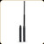 Kwik-Force - Solid Steel Expandable Baton - 26" - Rubber Handle - Nylon Pouch - Black - 220032-26