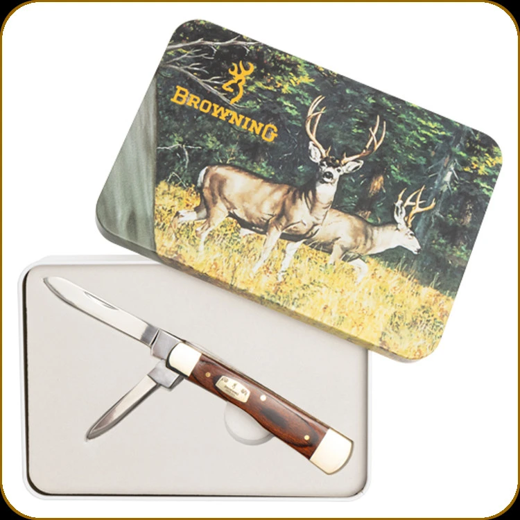 BROWNING 100周年記念 ナイフ3本セット限定品 木箱鍵付R8SB440 Knives - Browning Knives - Prophet River Firearms