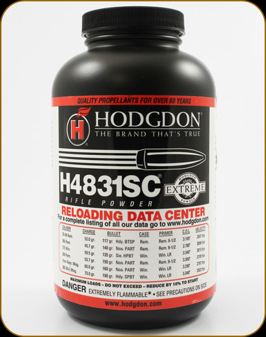 Hodgdon - H4831SC - Extreme Smokeless Rifle Powder - Short Cut
