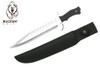 Buckshot 17" Stainless Steel Blade Hunting Tactical Knife with Sheath