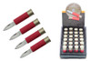 24 Pcs Red color Shot Gun Bullet Display Knife