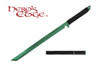 1 PC Full Tang Green Blade Straight Ninja Sword with Sheath