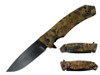 8.75" Ball Bearing System Folding Pocket Knife EDC Camping Hunting - Camo leaf