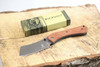 Buckshot Knives PBK222WD Thumb Open Spring Assisted Tanto Cleaver Pocket Knives