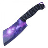 9.5" Fixed Blade Cleaver Knife w/ Sheath - Galaxy