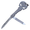 4.25" Skull Key Knife - Silver