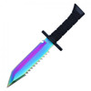 14” FIXED BLADE HUNTING KNIFE - RAINBOW