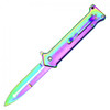 8" Rainbow Titanium Joker Spring Assisted Pocket Knife