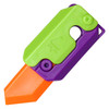 4.3" Plastic Fun Auto Open Knife - Purple