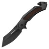  5" Closed Assisted Open Pocket Knife Stainless Steel Handle - Black