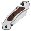 5" Closed Assisted Open Pocket Knife Stainless Steel Handle - Silver