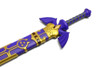 33.8" Replica Game Foam v2 Blue Hero Sword w/ Scabbard
