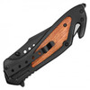 8.5" Wood Pocket Knife - Black