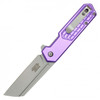 7" Purple Cleaver Pocket Knife