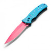 8" Blue Sprinkles Push Button Knife